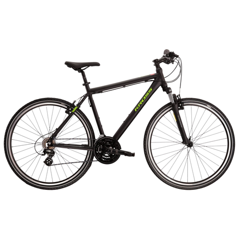 Bicykle Pánsky crossový bicykel Kross Evado 2.0 28" Gen 004 čierna/zelená - S (17", 158-170 cm)