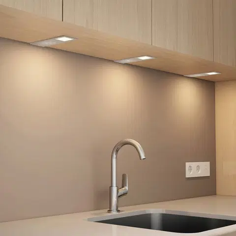 Osvetlenie kuchynskej linky Arcchio Arcchio Nortra podhľadové LED, súprava 3 ks