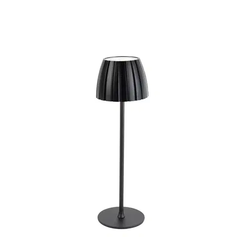 Stolove lampy Moderná stolná lampa čierna 3-stupňová stmievateľná nabíjateľná - Dolce