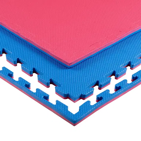 Podložky na cvičenie Puzzle tatami podložka inSPORTline Sazegul 100x100x2 cm červeno-modrá