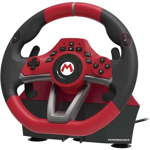 Príslušenstvo k herným konzolám Volant Racing Wheel Pro Deluxe for Nintendo Switch (Mario Kart) NSW-228U