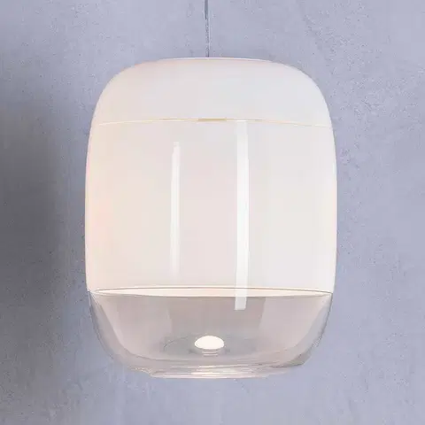 Závesné svietidlá Prandina Prandina Gong S3 závesná lampa, biela