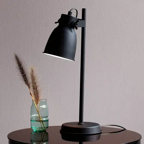 Stolové lampy na písací stôl Nordlux Stolná lampa Adrian z kovu, čierna