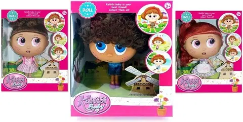 Hračky bábiky WIKY - Kaibibi Bábika okatá 18cm, Mix Produktov