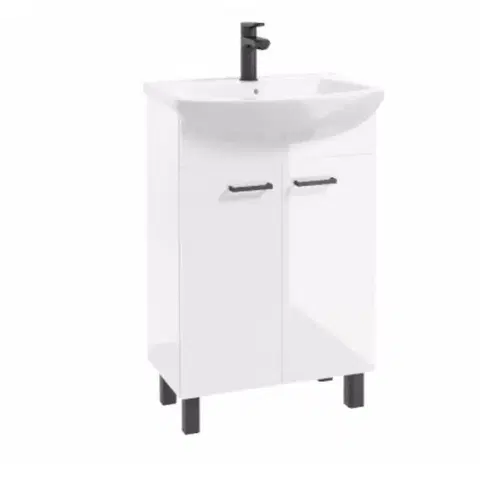 Nábytok do kúpeľne Kúpeľňová zostava NOVELTY D50 2D0S biela