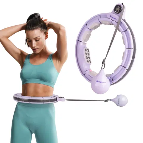 Ostatné fitness náradie Masážna obruč inSPORTline Weight Hoop Pro 69-105 cm