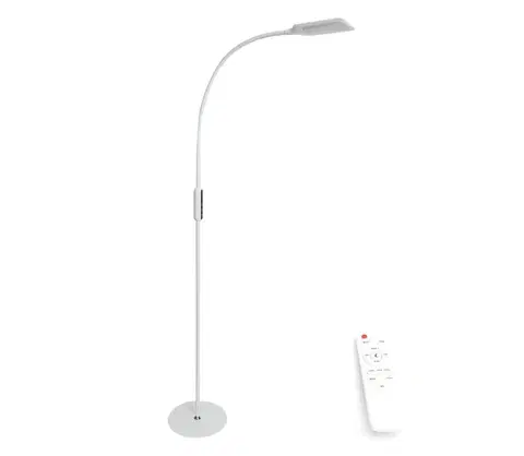 Lampy  LED Stmievateľná stojacia lampa LED/9W/24V biela + diaľkové ovládanie 