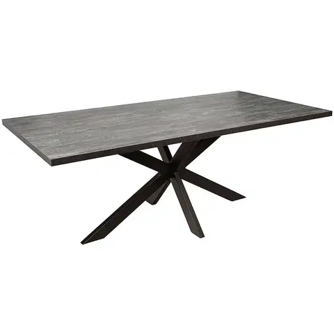 Jedálenské stoly Stôl St-40 200x100 betón tmavý