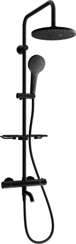 Sprchy a sprchové panely MEXEN/S - KT05 vaňový stĺp s termostatickou batériou, čierna 779000593-70