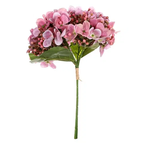 Kvety Umelý puget hortenzií, 20 x 35 x 20 cm, ružová