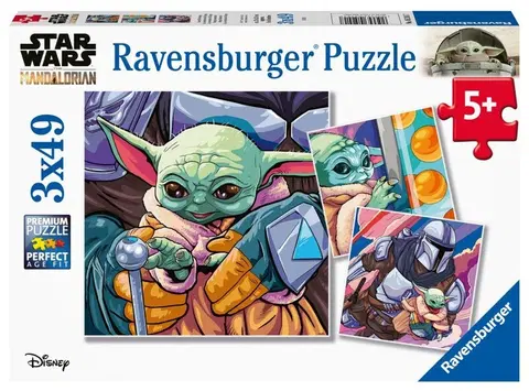 Hračky puzzle RAVENSBURGER - Star Wars: Mandalorian 3x49 dielikov