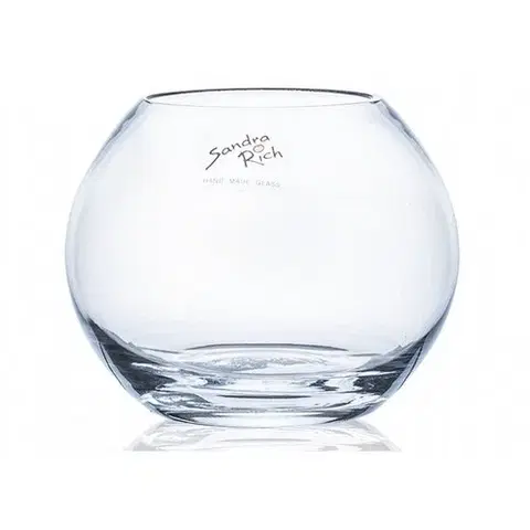 Vázy sklenené Sklenená váza Globe, 12 x 10 cm