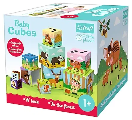 Náučné hračky TREFL - Baby kocky pyramída V lese