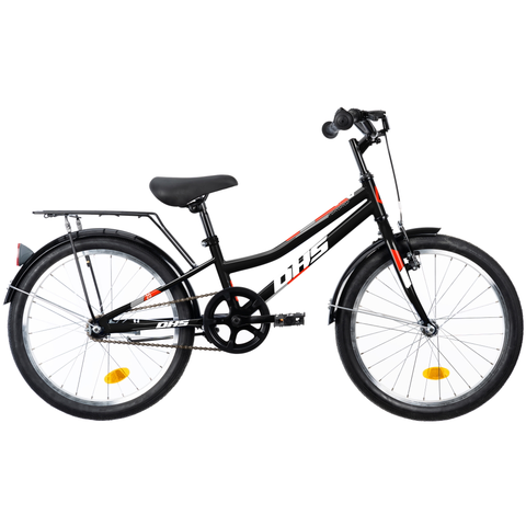 Bicykle Detský bicykel DHS Teranna 2001 20" - model 2022 Black - 9" (110-130 cm)