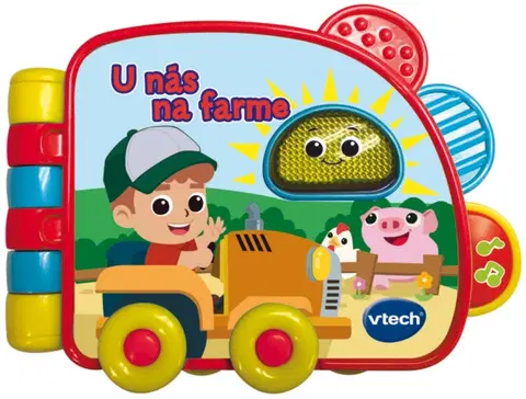 Zvukové a svietiace hračky VTECH - Vtech Knížka - U Nás Na Farme