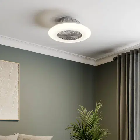 Stropné ventilátory so svetlom Starluna Starluna Taloni stropný LED ventilátor 