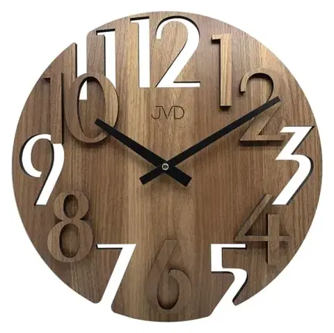 Hodiny Nástenné hodiny JVD HT113.3, 40cm hnedá