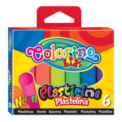 Kreatívne a výtvarné hračky PATIO - Colorino plastelína NEON 6 farieb