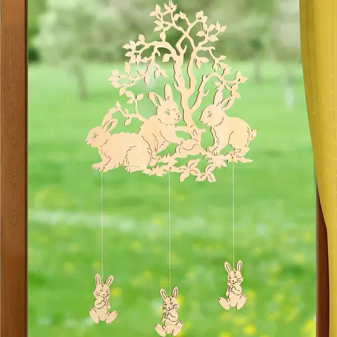 Drobné dekorácie a doplnky Tancujúce zajačiky