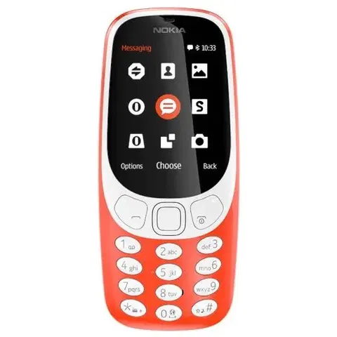 Mobilné telefóny Nokia 3310 Dual SIM 2017, červená A00028109