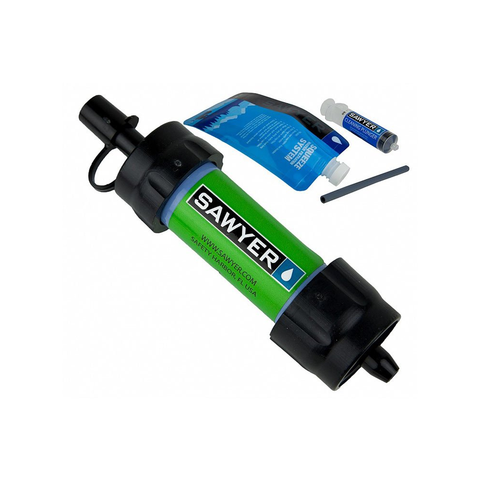 Fľaše na pitie Vodný cestovný filter Sawyer SP128 Mini zelený