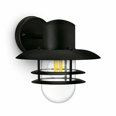 Záhradné lampy Philips Inyma vonkajšie nástenné svietidlo E27 max. 25 W bez zdroja, čierna