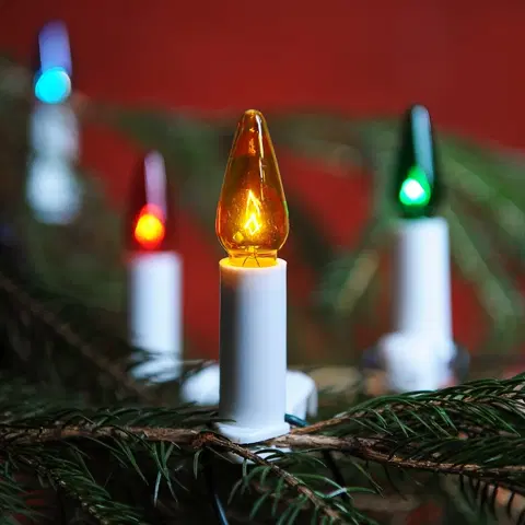 Vianočné dekorácie Svetelná reťaz Felicia farebná, 16 žiaroviek