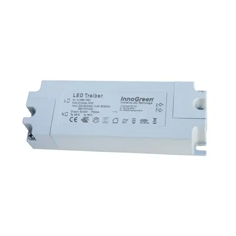 Napájacie zdroje s konštantným prúdom InnoGreen InnoGreen LED driver 220-240 V (AC/DC) 30W