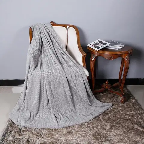 Jednofarebné deky Deka Allantis 170x220 sivý
