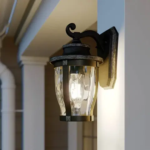 Vonkajšie nástenné svietidlá Lindby Lindby Philody vonkajšia nástenná lampa, 29 cm