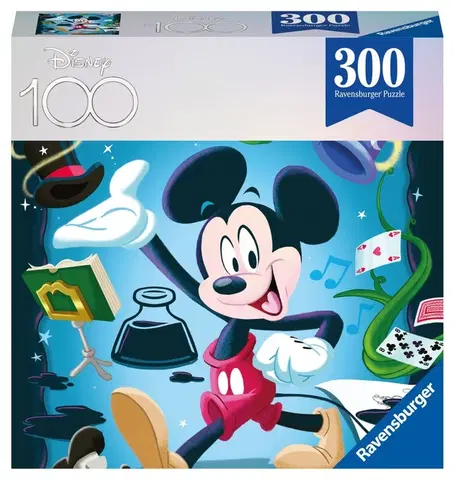 Hračky puzzle RAVENSBURGER - Disney 100 rokov: mickey 300 dielikov