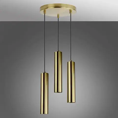Moderné lampy do obývačky Závesné svietidlo Napoli 3O gold 3xGU10