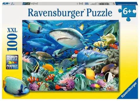 Hračky puzzle RAVENSBURGER - Žraločí útes 100 dielikov