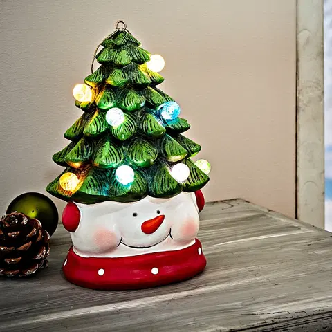 Drobné dekorácie a doplnky LED závesná dekorácia "Snehuliak"