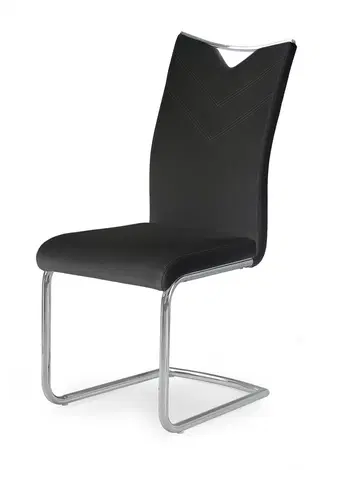 Jedálenské stoličky a kreslá Jedálenská stolička K224 Halmar Čierna