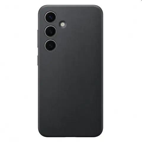 Puzdrá na mobilné telefóny Zadný kryt Leather Cover pre Samsung S24, čierna GP-FPS921HCABW