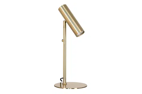 Stolné lampy Norddan 26085 Dizajnová stolová lampa Rapha mosadz