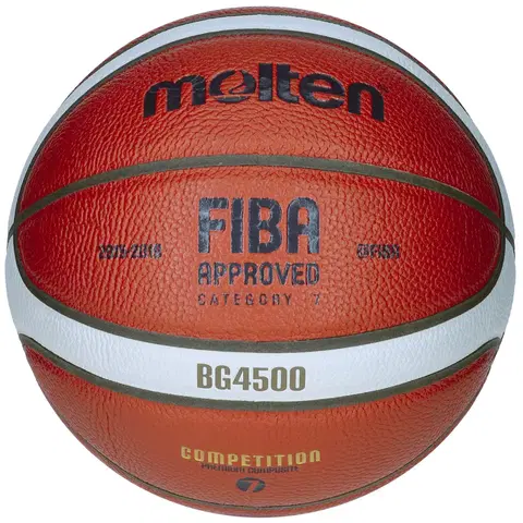 basketbal Basketbalová lopta SP Molten B7G 4500 veľkosť 7 oranžová