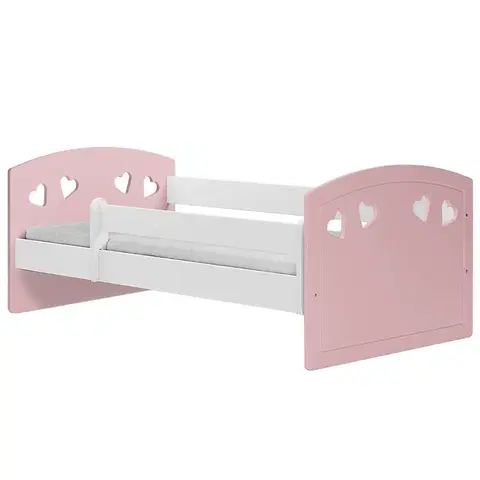 Jednolôžkové postele Detská posteľ Julia +M Mix Púdrová ružová 80x180