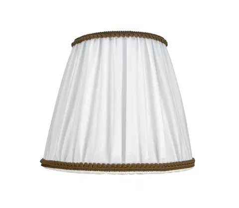 Lampy   - Tienidlo E27 pr. 18,5 cm biela/hnedá 