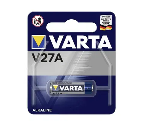 Predlžovacie káble VARTA Varta 4227112401 - 1 ks Alkalická batéria ELECTRONICS V27A 12V 