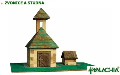 Hračky stavebnice WALACHIA - Zvonica A Studňa