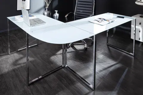 Kancelárske stoly LuxD Kancelársky stôl Atelier biely  x 75 cm