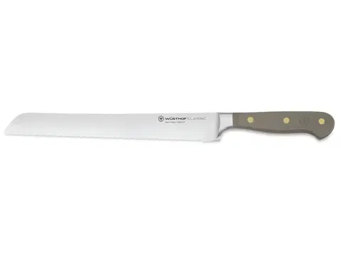 Zúbkované nože (na chlieb) WÜSTHOF Nôž na chlieb Wüsthof CLASSIC Colour - Velvet Oyster 23 cm 