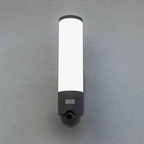 Inteligentné kamery LUTEC connect Vonkajšie LED svietidlo Elara čierna kamera