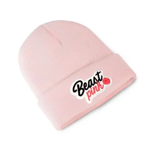 Šiltovky a čiapky Beastpink Zimná čiapka Beanie Baby Pink  universaluni