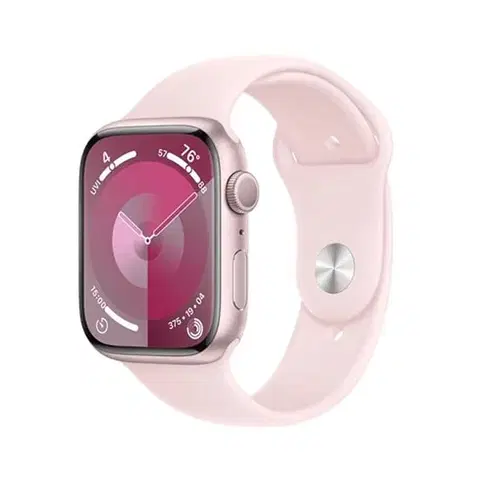 Inteligentné hodinky Apple Watch Series 9 GPS 45mm ružová , hliníkové puzdro so športovým remienkom svetlá ružová - SM MR9G3QCA