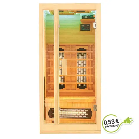 Bývanie a doplnky Juskys Infračervená sauna Nyborg S90V s plnospektrálnymi žiaričmi