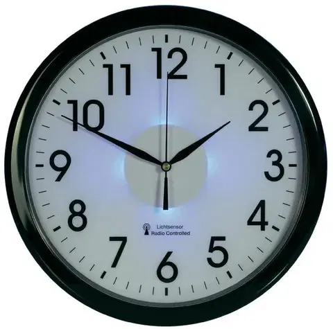 Hodiny Nástenné hodiny DCF so súmrakovým čidlom EUROTIME, 30 cm