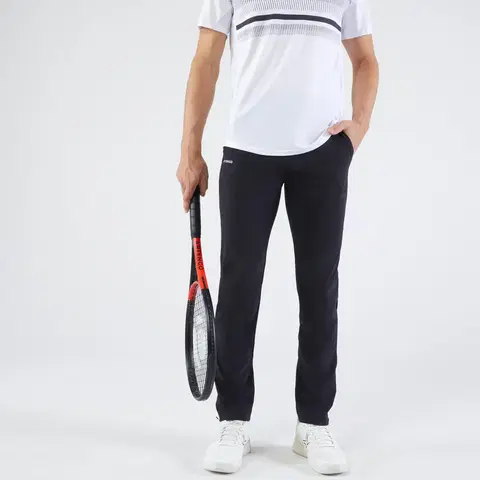 bedminton Pánske tenisové nohavice Essential čierne
